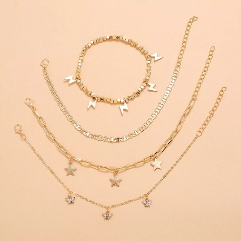 Trendy Player Anklet Set - 图片 2