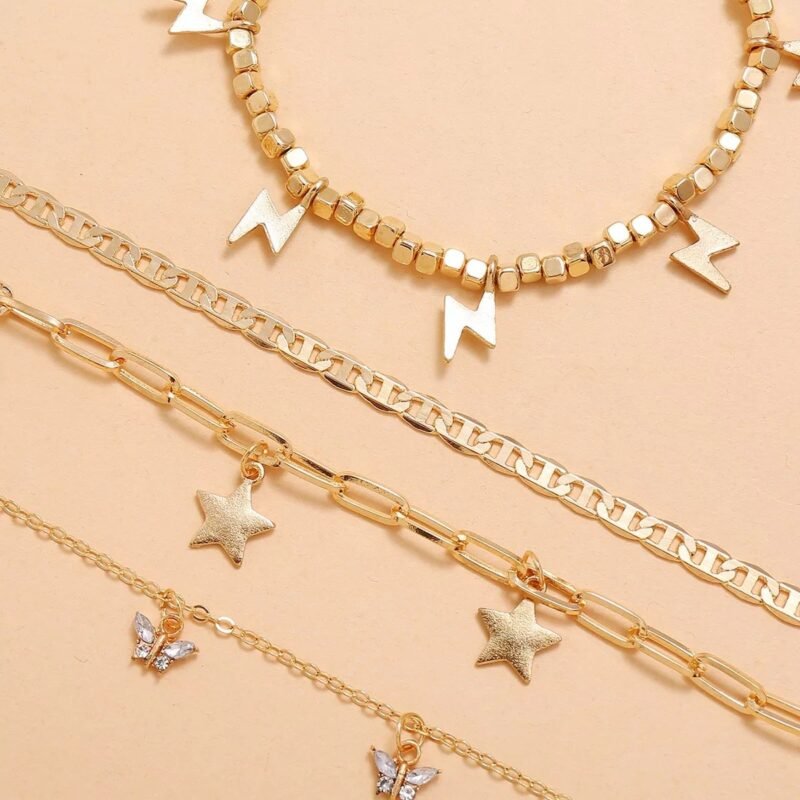 Trendy Player Anklet Set - 图片 4