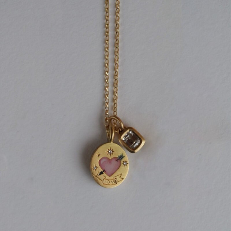 18K gold inlaid zircon with pattern design trendy personality necklace - 图片 17