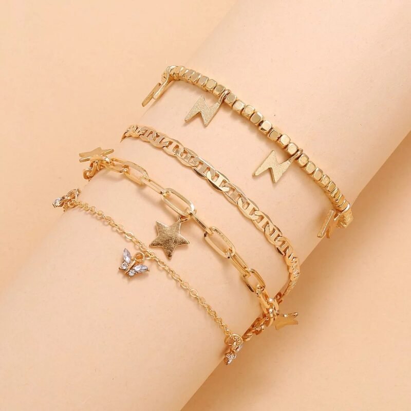 Trendy Player Anklet Set - 图片 3