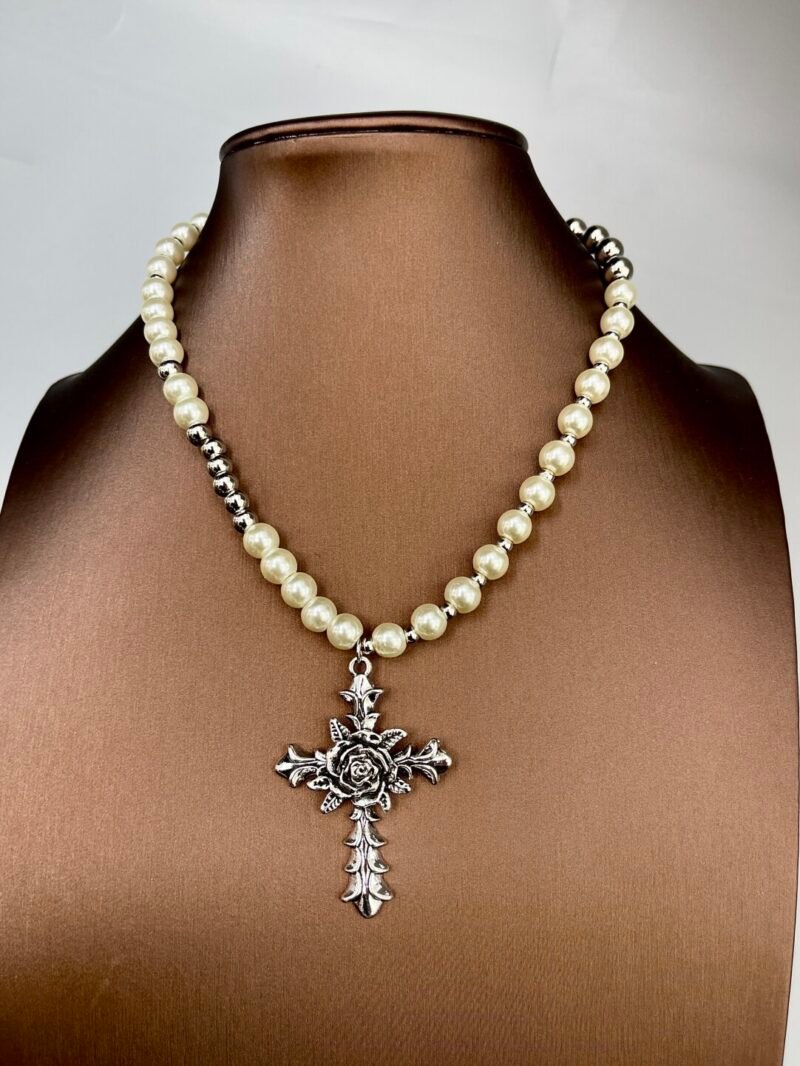 "Rosary light" three-piece necklace set - 图片 2